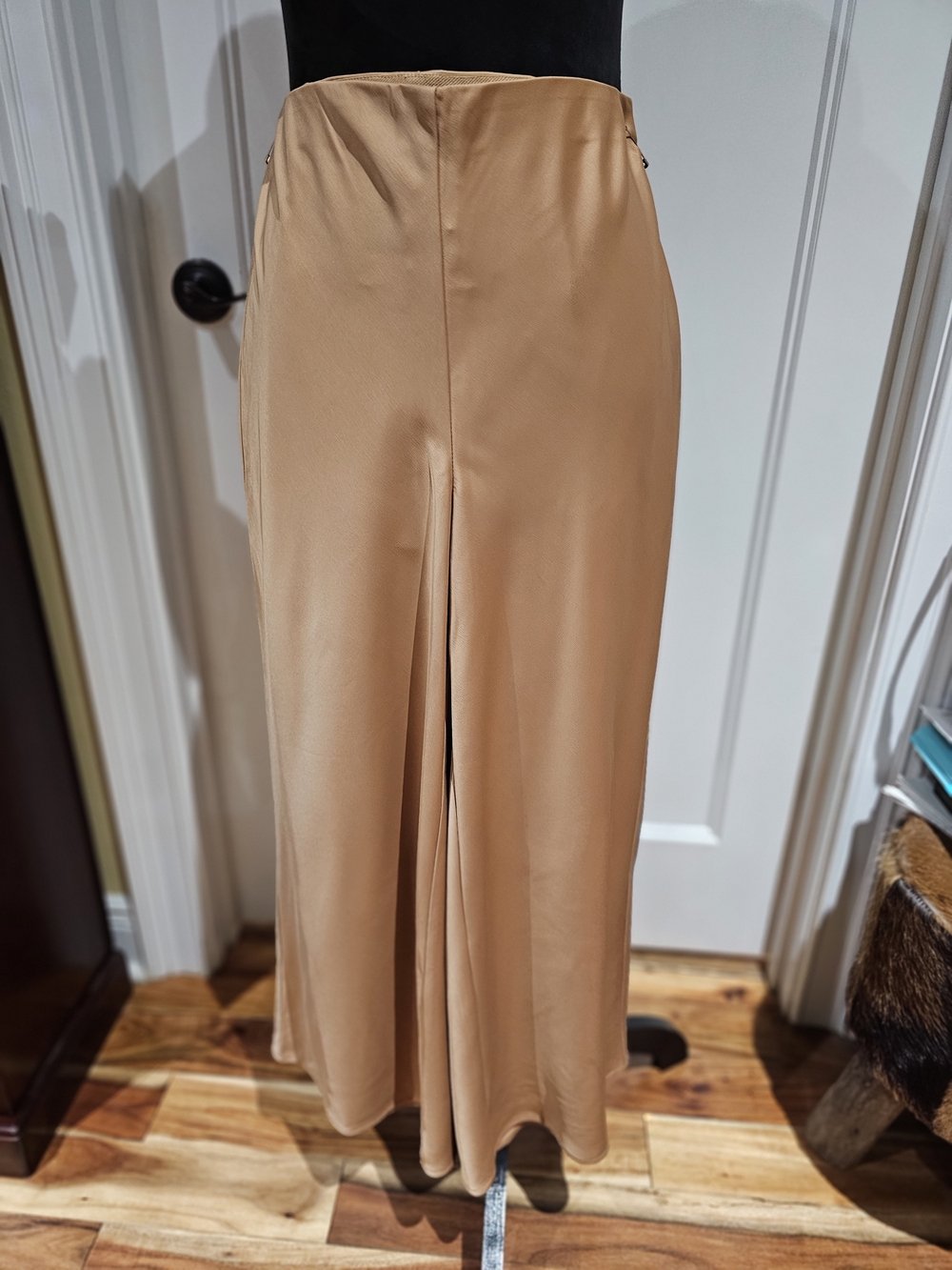 Joie - Women's Camel Satin Wide Leg Pants, NWT